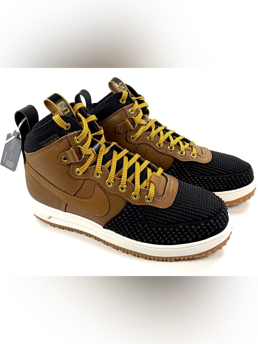 Nike Lunar Force 1 Duckboot 805899-202 Ale Brown Black Gold NWT Men’s 11